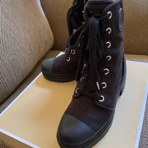 Michael Kors Corey Canvas Combat Boot